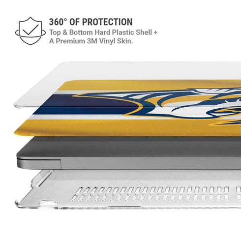 NHL Nashville Predators Alternate Jersey MacBook Pro 14in (2021-24) Case plus Skin
