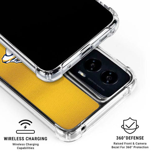 NHL Nashville Predators Alternate Jersey Moto G Power 5G (2024) Clear Case