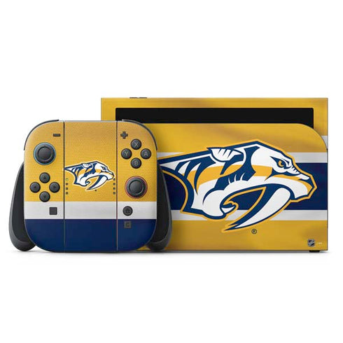 NHL Nashville Predators Alternate Jersey Nintendo Switch 2 (2025) with Joy-Con Skin