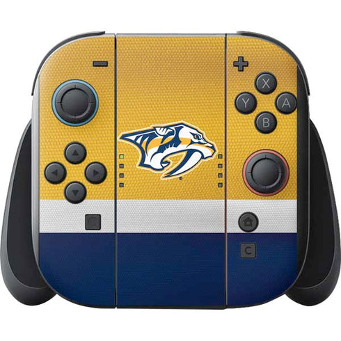 NHL Nashville Predators Alternate Jersey Nintendo Switch 2 (2025) with Joy-Con Skin