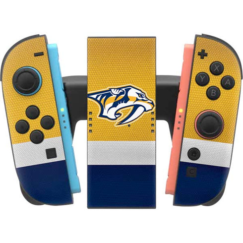 NHL Nashville Predators Alternate Jersey Nintendo Switch 2 (2025) Joy-Con Controller Skin