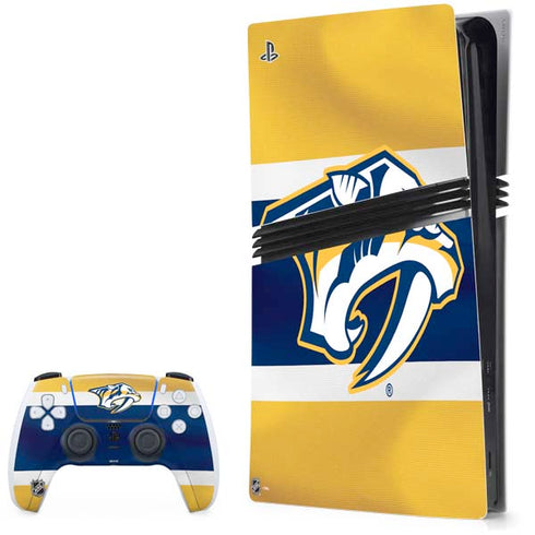 NHL Nashville Predators Alternate Jersey PS5 Pro Bundle Skin