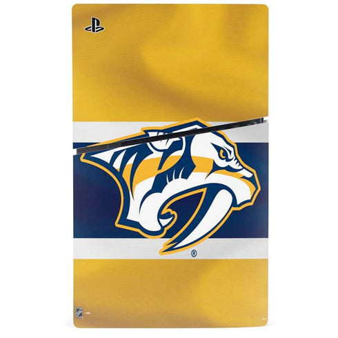 NHL Nashville Predators Alternate Jersey PS5 Slim Digital Edition Console Skin
