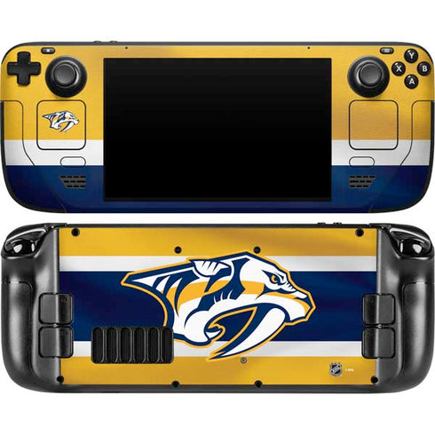NHL Nashville Predators Alternate Jersey Steam Deck Handheld Gaming Computer OLED Skin