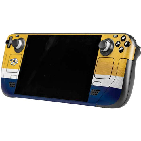 NHL Nashville Predators Alternate Jersey Steam Deck Handheld Gaming Computer OLED Skin