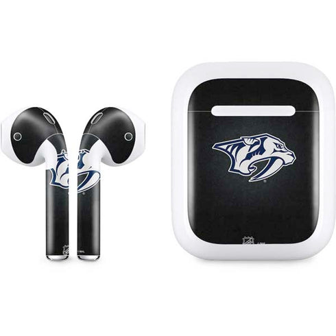 NHL Nashville Predators Black Background Apple AirPods Skin