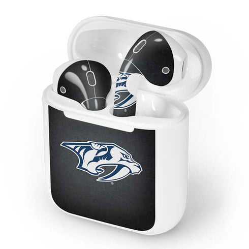 NHL Nashville Predators Black Background Apple AirPods Skin