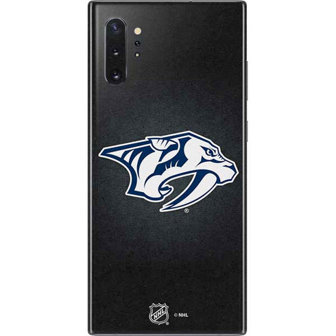 NHL Nashville Predators Black Background Galaxy Note 10 Plus Skin