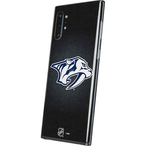 NHL Nashville Predators Black Background Galaxy Note 10 Plus Skin