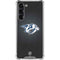 NHL Nashville Predators Black Background Galaxy S24 FE Clear Case