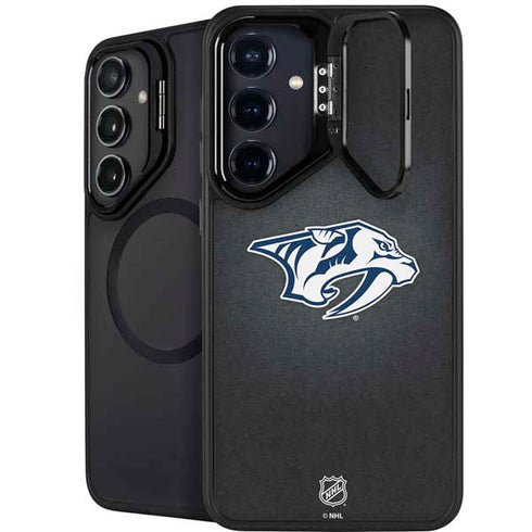 NHL Nashville Predators Black Background Galaxy S24 FE Kickstand Case
