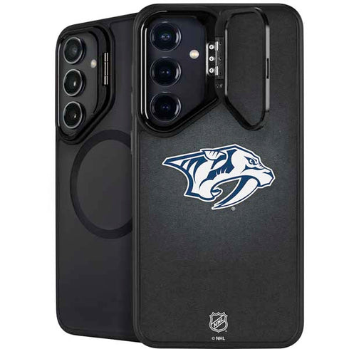 NHL Nashville Predators Black Background Galaxy S25 Kickstand Case