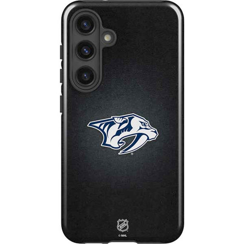 NHL Nashville Predators Black Background Galaxy S25 Plus Impact Case