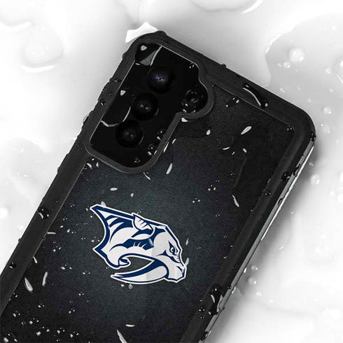 NHL Nashville Predators Black Background Galaxy S24 Plus Waterproof Case
