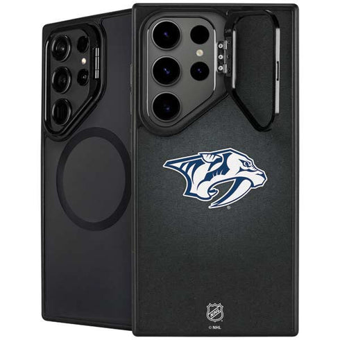 NHL Nashville Predators Black Background Galaxy S25 Ultra Kickstand Case