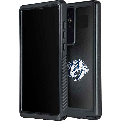 NHL Nashville Predators Black Background Galaxy S24 Ultra Waterproof Case