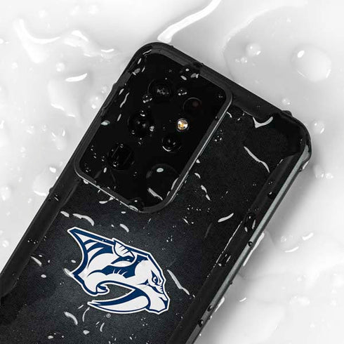 NHL Nashville Predators Black Background Galaxy S24 Ultra Waterproof Case