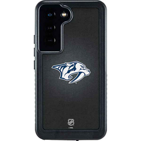 NHL Nashville Predators Black Background Galaxy S24 Waterproof Case