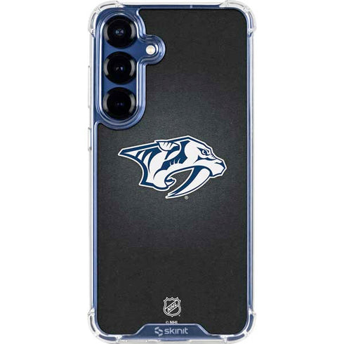NHL Nashville Predators Black Background Galaxy S25 Plus Clear Case