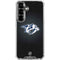 NHL Nashville Predators Black Background Galaxy S26 Clear Case