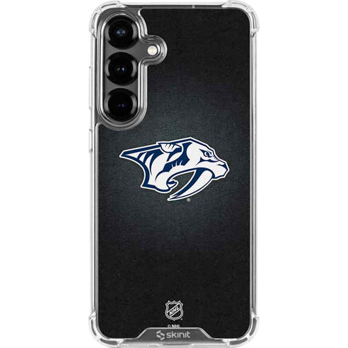 NHL Nashville Predators Black Background Galaxy S26 Plus Clear Case