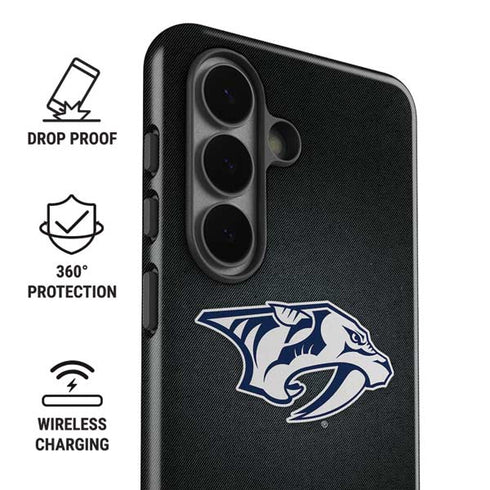 NHL Nashville Predators Black Background Galaxy S26 Plus Impact Case