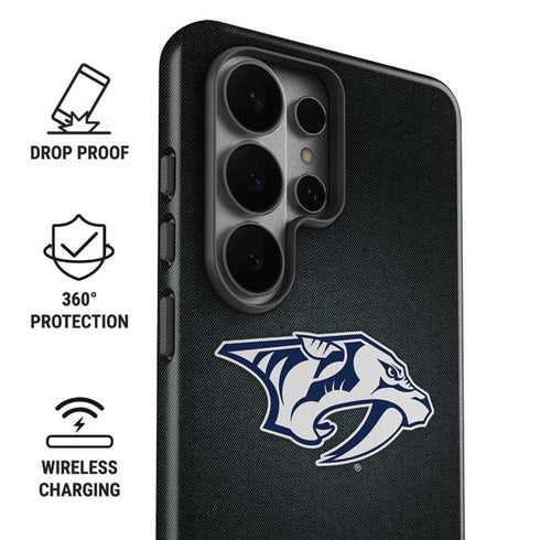 NHL Nashville Predators Black Background Galaxy S26 Ultra Impact Case