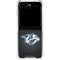 NHL Nashville Predators Black Background Galaxy Z Flip6 Clear Case