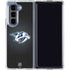 NHL Nashville Predators Black Background Galaxy Z Fold5 5G Clear Case