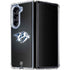 NHL Nashville Predators Black Background Galaxy Z Fold5 5G Clear Case