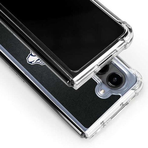 NHL Nashville Predators Black Background Galaxy Z Fold5 5G Clear Case