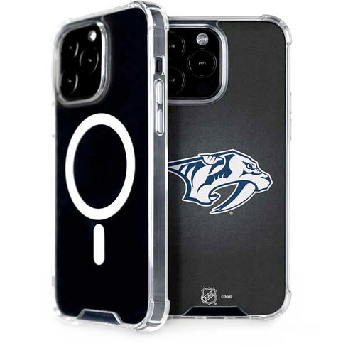 NHL Nashville Predators Black Background iPhone Cases