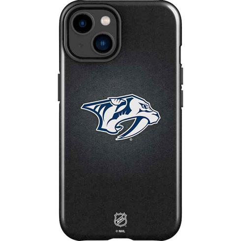 NHL Nashville Predators Black Background iPhone 15 Impact Case