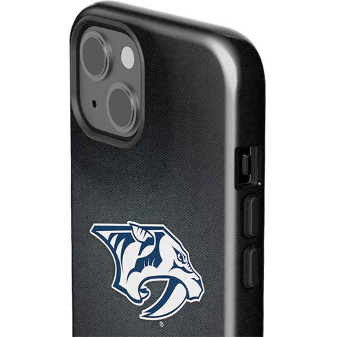 NHL Nashville Predators Black Background iPhone 15 Impact Case