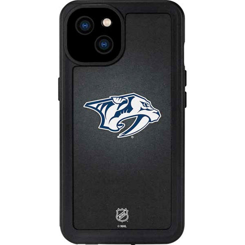 NHL Nashville Predators Black Background iPhone 15 Plus Waterproof Case