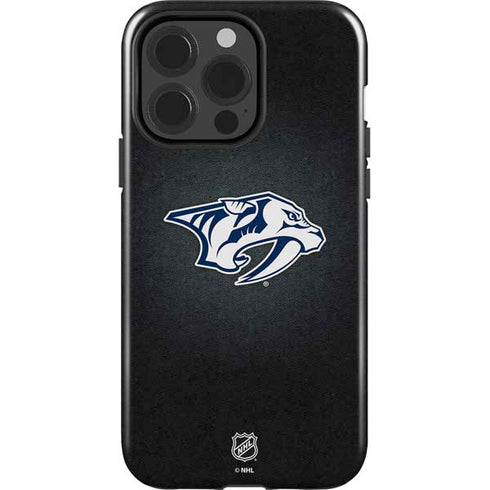 NHL Nashville Predators Black Background iPhone 15 Pro Impact Case