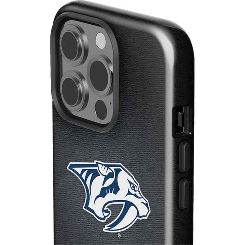 NHL Nashville Predators Black Background iPhone 15 Pro Impact Case