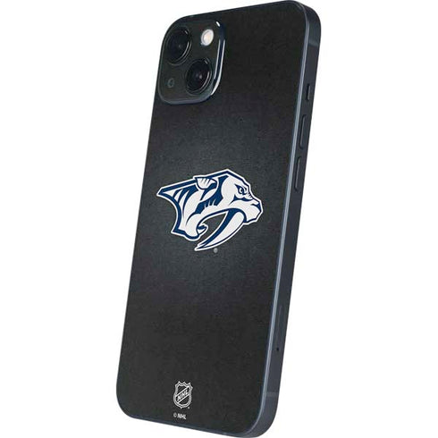 NHL Nashville Predators Black Background iPhone 15 Skin
