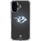 NHL Nashville Predators Black Background iPhone 16 Clear Case