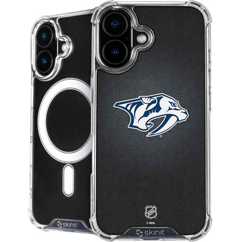 NHL Nashville Predators Black Background iPhone 16 MagSafe Case