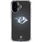 NHL Nashville Predators Black Background iPhone 16 Plus Clear Case