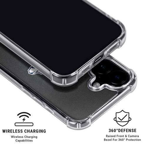 NHL Nashville Predators Black Background iPhone 16 Plus Clear Case