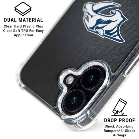 NHL Nashville Predators Black Background iPhone 16 Plus Clear Case