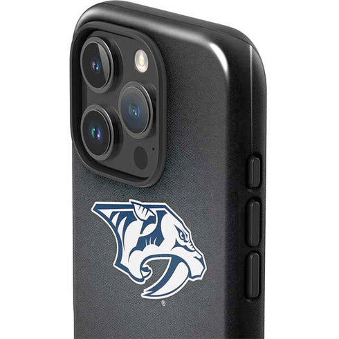 NHL Nashville Predators Black Background iPhone 16 Pro Impact Case