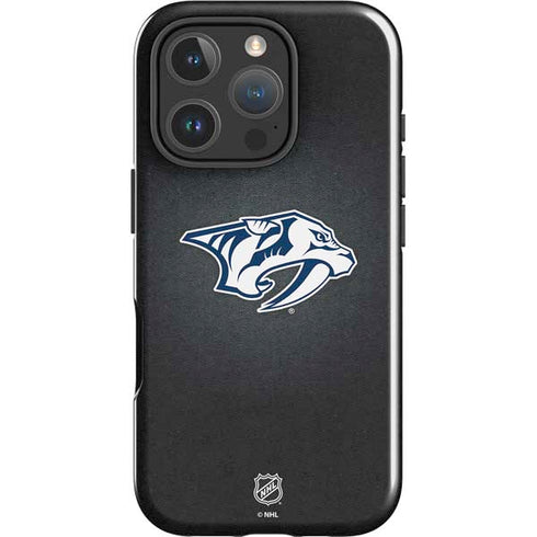 NHL Nashville Predators Black Background iPhone 16 Pro Max Impact Case