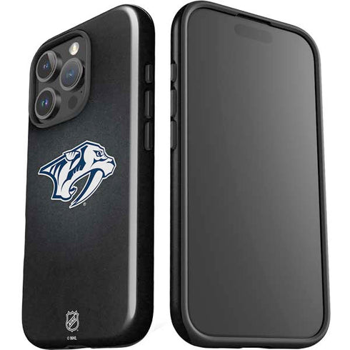 NHL Nashville Predators Black Background iPhone 16 Pro Max Impact Case