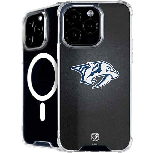 NHL Nashville Predators Black Background iPhone 16 Pro Max MagSafe Case
