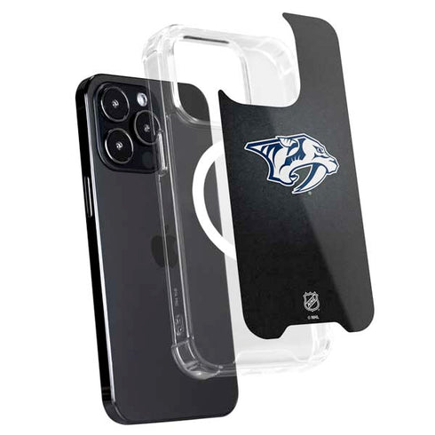 NHL Nashville Predators Black Background iPhone 16 Pro Max MagSafe Case