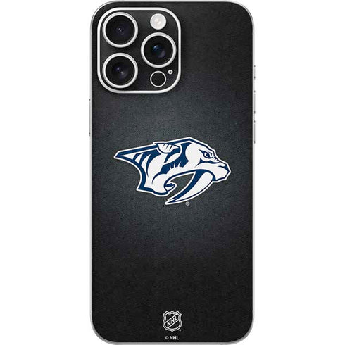 NHL Nashville Predators Black Background iPhone 16 Pro Max Skin