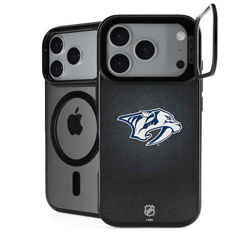 NHL Nashville Predators Black Background iPhone 18 Pro Kickstand Case
